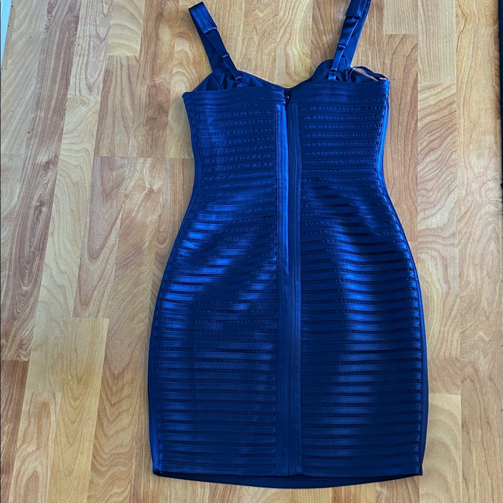 BCBGMaxAzria Navy Bandage Dress - Picture 4 of 7